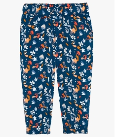 GEMO Pantalon bébé fille fluide à motif floral Imprimé