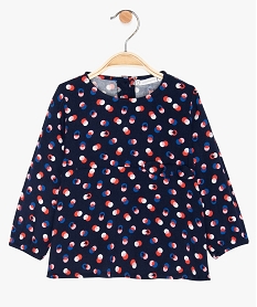 blouse bebe fille taille empire a pois - lulu castagnette brunA550801_1