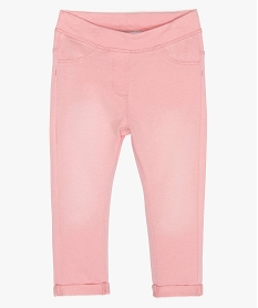 jegging a taille reglable bebe fille rose leggingsA553601_1