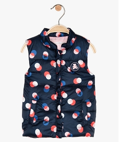 doudoune sans manches bebe fille motifs pois – lulu castagnette imprime doudounesA554701_1