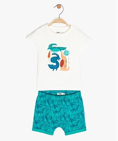 pyjashort bebe garcon motif tropical multicoloreA562501_1