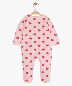 pyjama bebe fille avec motifs coeurs rose pyjamas ouverture devantA563201_2