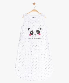 GEMO Gigoteuse bébé avec motifs étoiles et panda Blanc