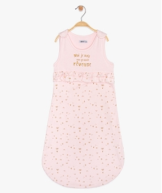 gigoteuse bebe fille a volants et petits motifs roseA565501_1