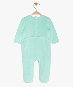 pyjama bebe fille en velours a motif panda bleuA569901_2