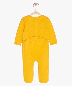 pyjama bebe fille a fermeture dos imprime glace jauneA570501_2
