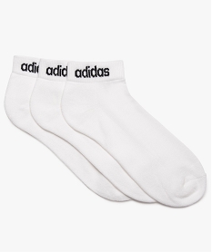 GEMO Chaussettes homme tige basse spécial sport - Adidas (lot de 3) Blanc