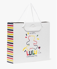 GEMO Boite cadeau bébé tricolore en papier recyclé - LuluCastagnette blanc standard
