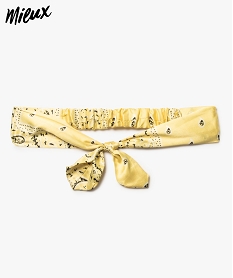 bandeau fille look bandana satine en polyester recycle jaune autres accessoires filleA579701_1