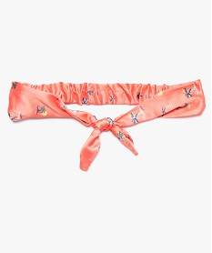 GEMO Bandeau fille satiné et noué avec polyester recyclé Rouge