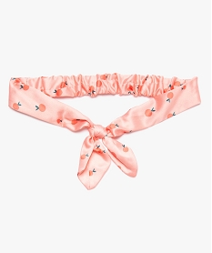 GEMO Bandeau fille satiné et noué avec polyester recyclé Rose