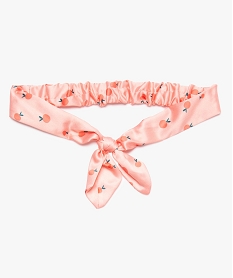 GEMO Bandeau fille satiné et noué avec polyester recyclé Rose