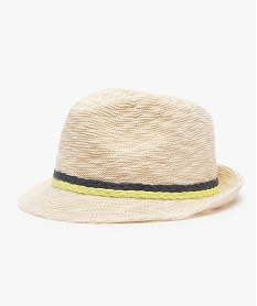 GEMO Chapeau garçon à galon tressé Beige