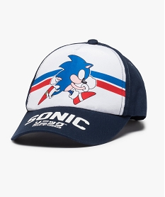 GEMO Casquette garçon ajustable par scratch - Sonic blanc standard