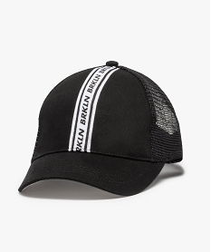 GEMO Casquette garçon filet à ruban bicolore Noir