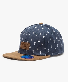 GEMO Casquette garçon bimatière motif palmiers Bleu