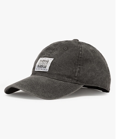 GEMO Casquette homme en denim Gris