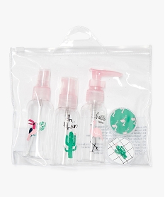 GEMO Trousse beauté de voyage avec motifs Blanc