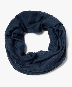foulard femme snood paillete en polyester recycle bleuA595201_1