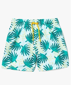 short de bain garcon imprime feuillage imprimeA606401_2