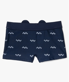 GEMO Maillot de bain garçon motif monstre Bleu