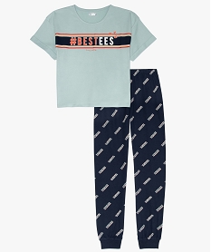 GEMO Pyjama fille avec haut loose tendance Bleu