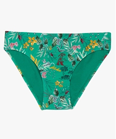 GEMO Bas de maillot de bain fille multicolore motif tropical Imprimé