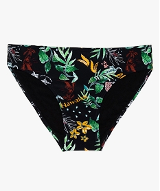 GEMO Bas de maillot de bain fille à imprimé tropical Imprimé