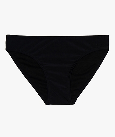 GEMO Bas de maillot de bain fille en maille unie Noir