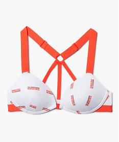 GEMO Soutien-gorge fille à fermeture devant avec du coton bio Imprimé