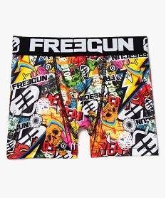 GEMO Boxer garçon motif graphique et coloré - Freegun Imprimé