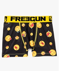 GEMO Boxer garçon imprimé Smiley - Freegun kaki fonce