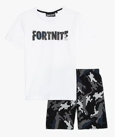 pyjashort garcon imprime - fortnite blancA619001_1