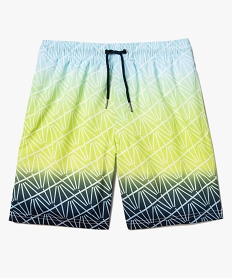 short de bain garcon imprime graphique et degrade imprime maillots de bainA619901_1