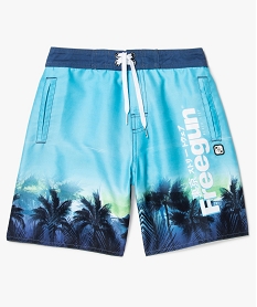 GEMO Short de bain garçon surf Freegun Imprimé