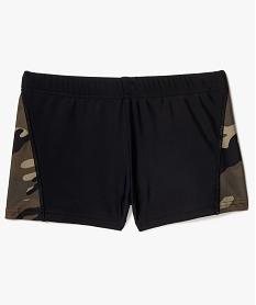 GEMO Maillot de bain garçon motif camouflage Noir