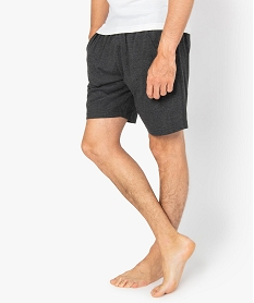 GEMO Short de pyjama homme contenant du coton bio Gris