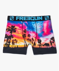 GEMO Boxer homme à motif coucher de soleil - Freegun Noir