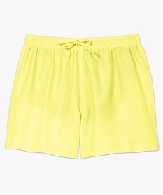 short de bain homme uni jauneA624601_1