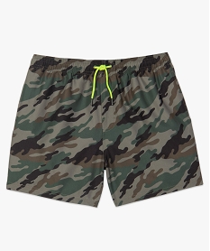 short de bain homme imprime camouflage multicolore maillots de bainA625401_4