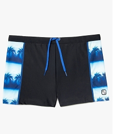 GEMO Maillot de bain homme forme boxer à motifs palmiers - Freegun Bleu