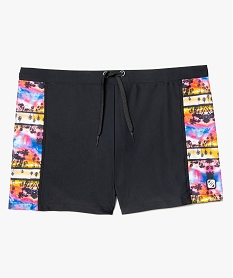 GEMO Maillot de bain homme forme boxer à motifs palmiers - Freegun Multicolore