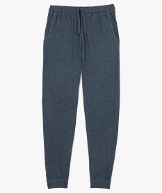 pantalon de pyjama homme uni contenant du coton bio bleuA626401_4