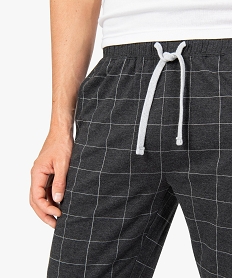 pantalon de pyjama homme uni contenant du coton bio imprimeA626601_2