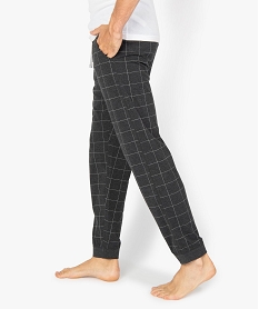 pantalon de pyjama homme uni contenant du coton bio imprimeA626601_3