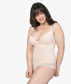 GEMO Body femme gainant à armatures et bonnets paddés Beige