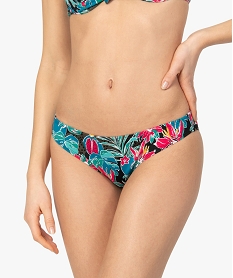 GEMO Bas de maillot de bain femme forme slip noir standard