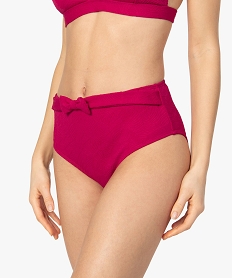 bas de maillot de bain femme taille haute avec ceinture rouge bas de maillots de bainA635401_1