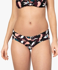 GEMO Bas de maillot de bain forme shorty fleuri Imprimé