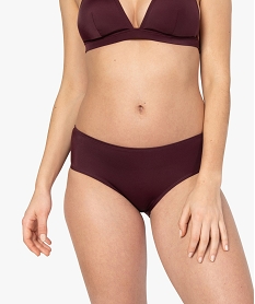 GEMO Bas de maillot de bain femme forme shorty Violet